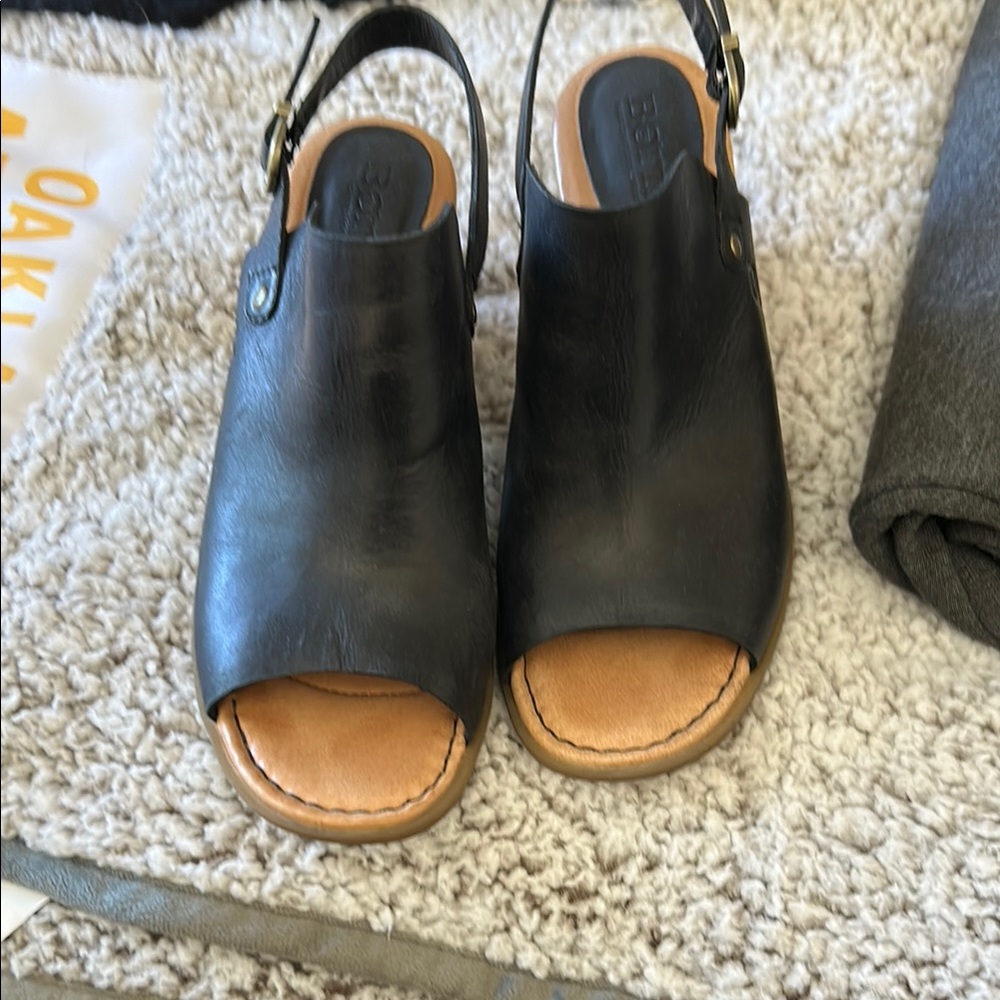 Born Black Women's Slingback Sandals